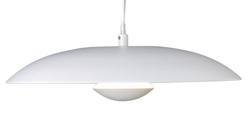 Pendelleuchte Näve aus Metall in Weiß näve LED-Hängelampe Ufo weißes Metall – Durchmesser ca. 34 cm