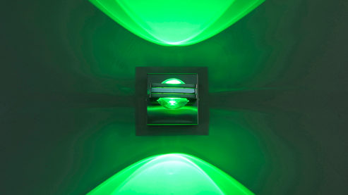 Wandleuchte Paul neuhaus aus Metall in Metallfarben Paul Neuhaus Wandleuchte Q®-FISHEYE Stahl & Glas – Breite ca. 11 cm