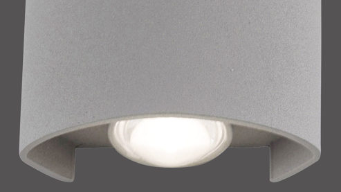 Wandleuchte Paul neuhaus aus Metall in Metallfarben Paul Neuhaus Außen-Wandleuchte Carlo silberfarbener Aluguss – ca. 8 x 8 cm