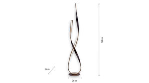 Stehleuchte Paul neuhaus aus Metall in Metallfarben Paul Neuhaus LED-Stehleuchte Linda rostfarbenes Metall – Höhe ca. 140 cm