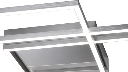 Deckenleuchte Paul neuhaus aus Metall in Metallfarben Paul Neuhaus Q®-INIGO - Deckenlampe Stahl & Acryl – Länge ca. 60 cm