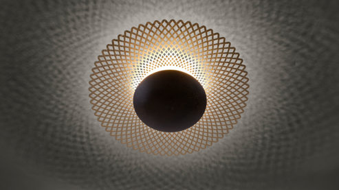 Deckenleuchte Paul neuhaus aus Metall in Metallfarben Paul Neuhaus LED-Deckenleuchte Nevis rost- & goldfarbenes Metall – Durchmesser ca. 45 cm