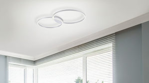 Deckenleuchte Paul neuhaus aus Metall in Metallfarben Paul Neuhaus Deckenlampe Q®-KATE Stahl & weißes Acrylglas – Länge ca. 96 cm