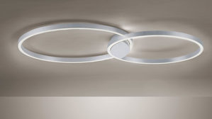 Deckenleuchte Paul neuhaus aus Metall in Metallfarben Paul Neuhaus Deckenlampe Q®-KATE Stahl & weißes Acrylglas – Länge ca. 96 cm