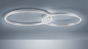 Deckenleuchte Paul neuhaus aus Metall in Metallfarben Paul Neuhaus Deckenlampe Q®-KATE Stahl & weißes Acrylglas – Länge ca. 96 cm