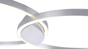 Deckenleuchte Paul neuhaus aus Metall in Metallfarben Paul Neuhaus Deckenlampe Q®-KATE Stahl & weißes Acrylglas – Länge ca. 96 cm