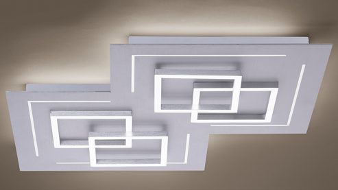 Deckenleuchte Paul neuhaus aus Metall in Metallfarben Paul Neuhaus Deckenleuchte Q®-LINEA Aluminium & Acryl – Länge ca. 60 cm