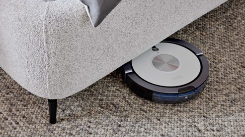 Bettgestell Interliving aus Stoff in Hellgrau Interliving Polsterbett Serie 1419 hellgrauer Stoffbezug Puente – Liegefläche ca. 180 x 200 cm