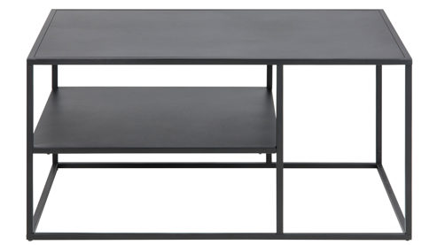 Couchtisch Actona group aus Metall in Schwarz Metallmöbel Newton - Couchtisch schwarzer Stahl - ca. 90 x 60 cm