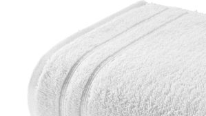 Duschhandtuch Vossen aus Naturfaser in Weiß VOSSEN® Four Seasons - Duschtuch weiße Baumwolle ca. 67 x 140 cm