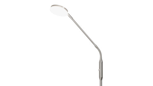 Stehleuchte Fh fischer & honsel aus Metall in Nickel FH Stehlampe Sorento nickelfarbenes Metall - Höhe ca. 138 cm