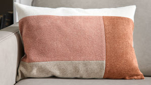 Kissenbezug /-hülle Interliving aus Stoff in Rosa Interliving Kissen Serie 9127 - Kissenhülle Sand- & Rosetöne - ca. 40 x 60 cm