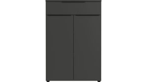 Aktenschrank Germania i.i. aus Holz in Dunkelgrau Büroprogramm Mailand - Aktenschrank Graphit - ca. 81 x 120 cm