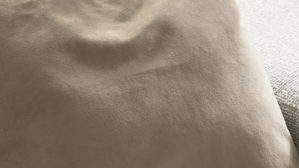 Kissenbezug /-hülle Interliving aus Stoff in Braun Interliving Kissenhülle Serie 9120 taupefarbener Samt - ca. 45 x 45 cm