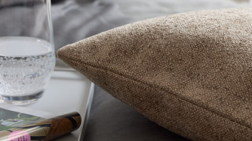 Kissenbezug /-hülle Interliving aus Stoff in Beige Interliving Kissen Serie 9124 - Kissenhülle beige Chenille - ca. 50 x 50 cm