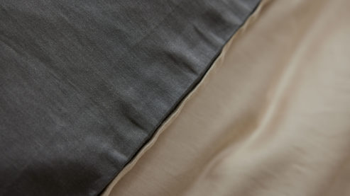 Bettwäsche-Set Interliving aus Stoff in Beige Interliving Bettwäsche Serie 9128 Baumwollsatin in Sand & Anthrazit - ca. 135 x 200 cm