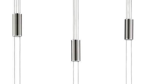 Pendelleuchte Fh fischer & honsel aus Metall in Nickel FH LED-Pendelleuchte Lavin nickelfarbenes Metall - Länge ca. 100 cm