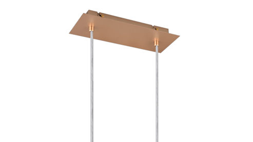 Pendelleuchte Trio lighting for you aus Metall in Gold TRIO Hängeleuchte Bubble Gold & Weiß – Länge ca. 100 cm