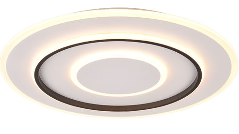 Deckenleuchte Reality leuchten aus Metall in Weiß RL Deckenlampe Jora Weiß & Schwarz - Durchmesser ca. 60 cm