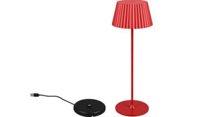 Tischleuchte Reality leuchten aus Metall in Rot RL Outdoor-Tischleuchte Suarez rotes Metall - Höhe ca. 39 cm