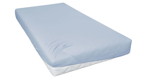 Spannbettlaken H. g. hahn haustextilien® aus Stoff in Hellblau PRIMERA Spannbettlaken himmelblauer Baumwolljersey - ca. 100 x 200 cm