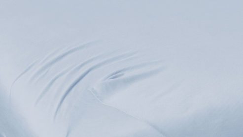 Spannbettlaken H. g. hahn haustextilien® aus Stoff in Hellblau PRIMERA Spannbettlaken himmelblauer Baumwolljersey - ca. 100 x 200 cm