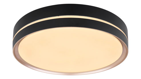 Deckenleuchte Globo lighting aus Metall in Schwarz GLOBO Deckenlampe Manni schwarzes Metall - Durchmesser ca. 39 cm