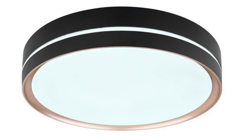 Deckenleuchte Globo lighting aus Metall in Schwarz GLOBO Deckenlampe Manni schwarzes Metall - Durchmesser ca. 39 cm