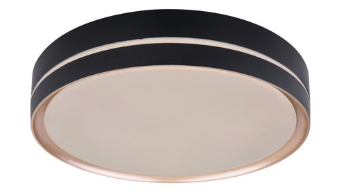 Deckenleuchte Globo lighting aus Metall in Schwarz GLOBO Deckenlampe Manni schwarzes Metall - Durchmesser ca. 39 cm