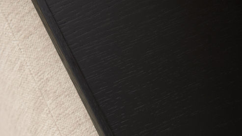 Tablett Roomio® aus Holz in Schwarz Roomio® No. 4130 - Hocker-Tablett schwarz lackiertes Holz - ca. 70 x 70 cm