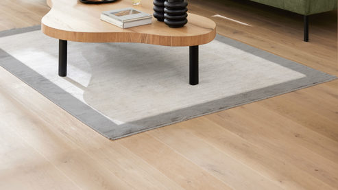 Webteppich Roomio® aus Kunstfaser in Grau Roomio® Teppich No. 8306 Grautöne - ca. 133 x 185 cm