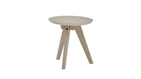 3-Satz-Tisch Roomio® aus Holz in Holzfarben Hell Roomio No. 2000 - Couchtisch-Set weiß gewaschene Esche - dreiteilig