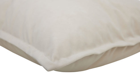 Kissenbezug /-hülle Roomio® aus Stoff in Beige Roomio® Kissenhülle No. 9401 beiger Samt - ca. 40 x 60 cm