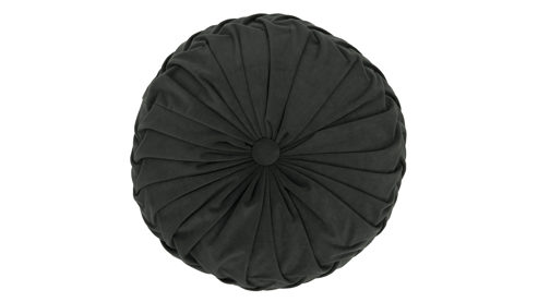 Einzelkissen Roomio® aus Stoff in Dunkelgrün Roomio® Kissen No. 9401 khakifarbener Samt - Durchmesser ca. 42 cm