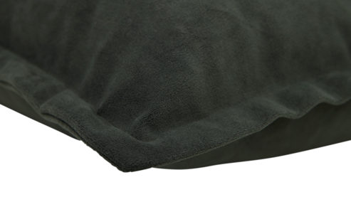 Kissenbezug /-hülle Roomio® aus Stoff in Dunkelgrün Roomio® Kissenhülle No. 9401 khakifarbener Samt - ca. 60 x 60 cm
