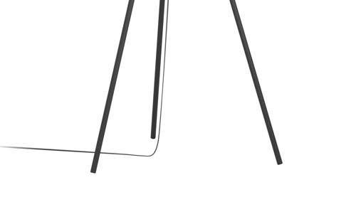 Stehleuchte Eglo aus Holz Metall Textil in Weiß EGLO Stehleuchte Waverton Weiß & Schwarz - Höhe ca. 143 cm