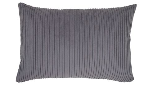 Kissenbezug /-hülle Roomio® aus Stoff in Grau Roomio® Kissenhülle No. 9403 aschegrauer Breitcord - ca. 40 x 60 cm