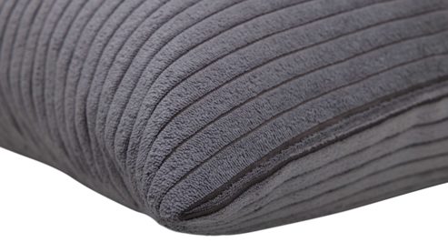 Kissenbezug /-hülle Roomio® aus Stoff in Grau Roomio® Kissenhülle No. 9403 aschegrauer Breitcord - ca. 45 x 45 cm