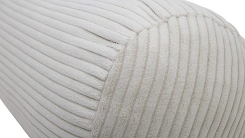 Einzelkissen Roomio® aus Stoff in Beige Roomio® Nackenrolle No. 9403 beiger  Breitcord - ca. 50 x 22 cm