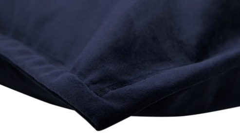 Kissenbezug /-hülle Roomio® aus Stoff in Dunkelblau Roomio® Kissenhülle No. 9404 dunkelblauer Velour - ca. 60 x 60 cm