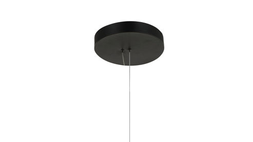 Pendelleuchte Global technics aus Metall in Schwarz Hängelampe Salo schwarzes Metall - Durchmesser ca. 55 cm