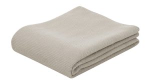 Wohndecke Roomio® aus Stoff in Beige Roomio® No. 9412 - Wohndecke beiges Mischgewebe - ca. 150 x 200 cm
