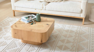 Couchtisch Roomio® aus Holz in Holzfarben Roomio No. 2002 - Couchtisch Eichefurnier - ca. 70 x 70 cm