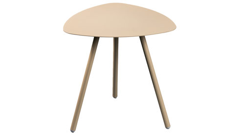 Beistelltisch M2 kollektion aus Metall in Weiß Beistelltisch Mira 2 Cremeweiß - ca. 50 x 50 cm