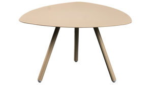 Beistelltisch M2 kollektion aus Metall in Weiß Beistelltisch Mira 3 Cremeweiß - ca. 60 x 35 cm