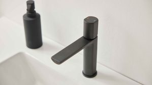 Mischbatterie Interliving aus Metall in Dunkelgrau Interliving Bad Serie 3702 - Armatur 7698 mattes Graphit