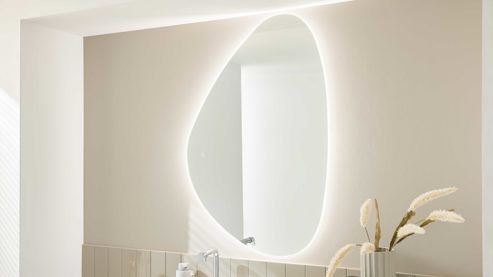 Wandspiegel Interliving aus Spiegel in Transparent Interliving Bad Serie 7490 – Spiegel ca. 120 x 80 cm