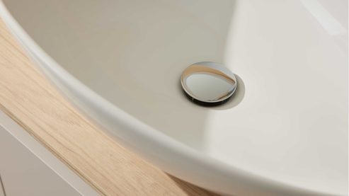 Zubehör Interliving aus Kunststoff in Chrom Interliving Bad Serie 3720 – Permanentventil verchromtes Metall