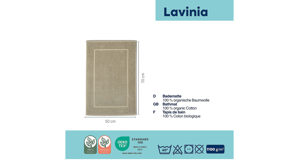 Kela | keck & lang aus Baumwolle in Beige kela Badematte Lavinia Beige - ca. 50 x 70 cm
