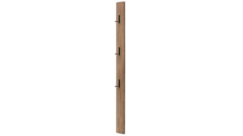 Wandgarderobe Interliving aus Holz in Holzfarben Interliving Garderoben Serie 6014 - Wandgarderobe Wildeiche - ca. 15 x 181 cm